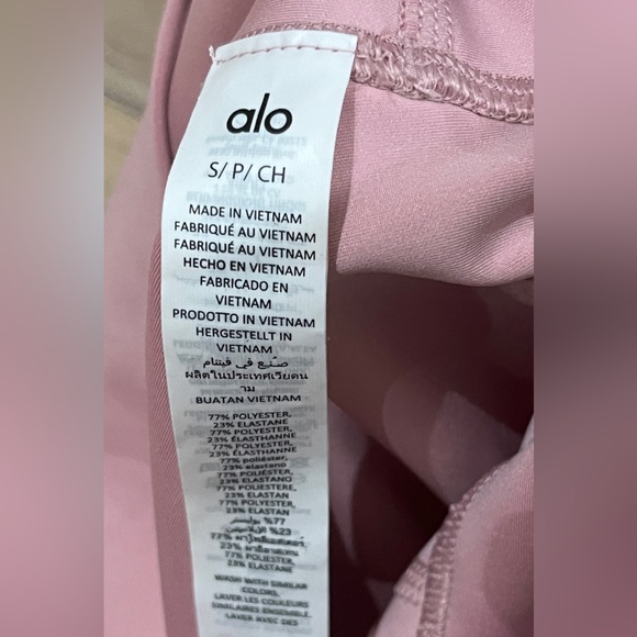 ALO Yoga Blush Pink Leggings - Picture 4 of 7